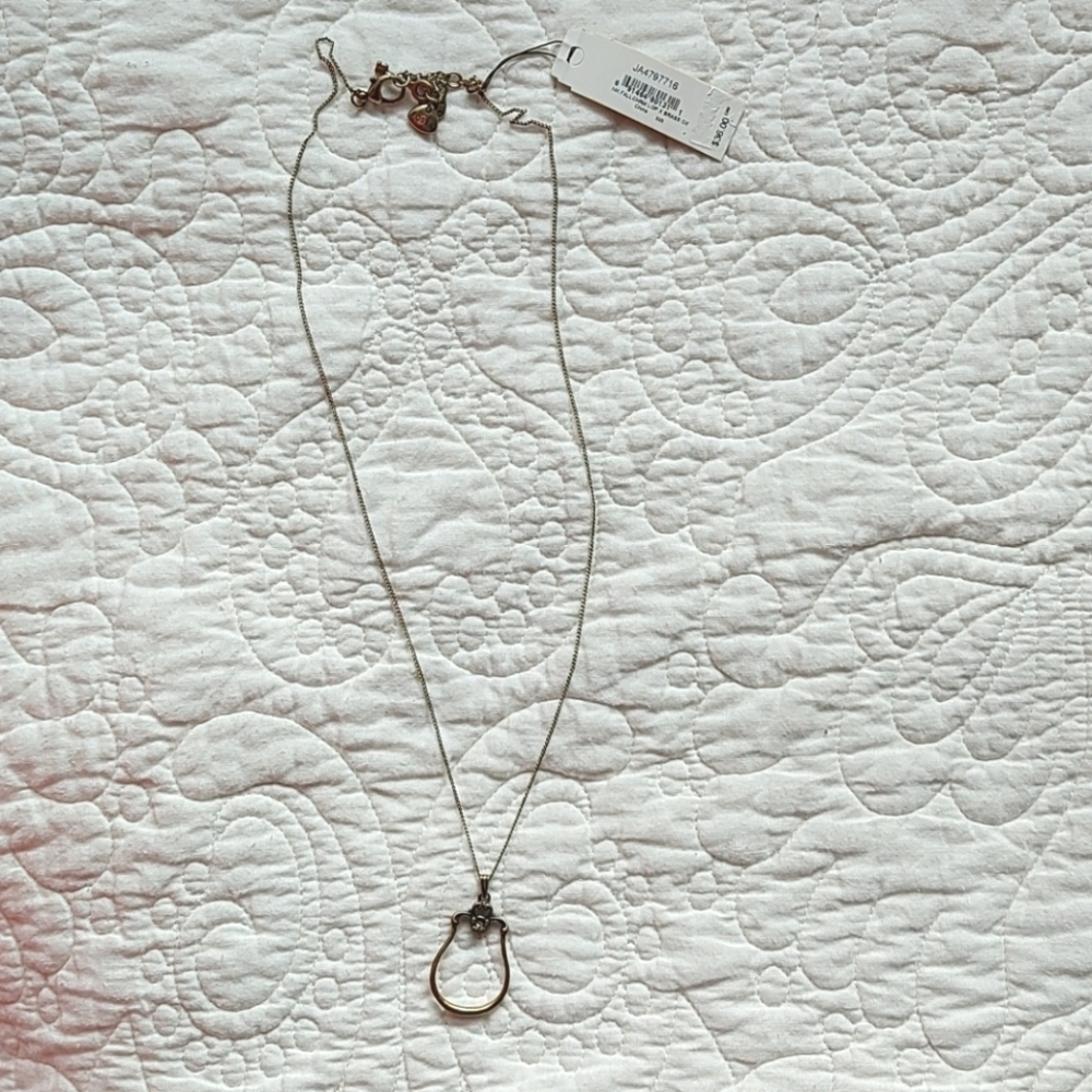 Fossil brass charm necklace - Picture 2 of 5